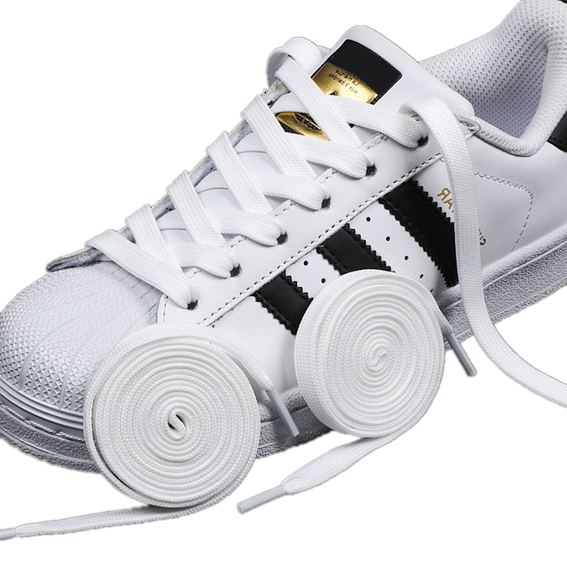 Adidas Shoes Superstar - 1 Pair Black White Shoe Laces