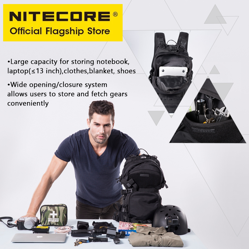 NITECORE BP20 20L Du Lịch Ba L - đánh giá và giá Rucksack Military Style