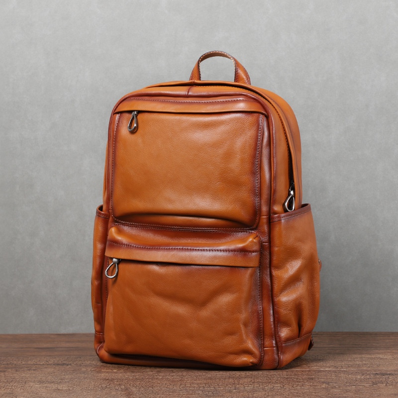 YETTIES Men's Vintage Vegetabl - đánh giá và giá Leather Backpack Vintage