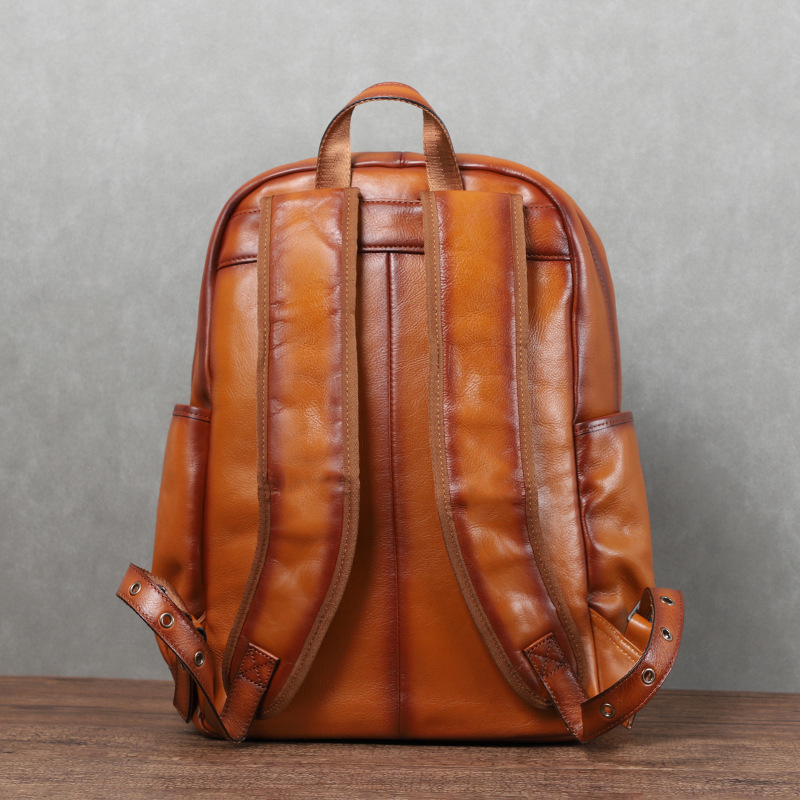 YETTIES Men's Vintage Vegetabl - đánh giá và giá Leather Backpack Vintage