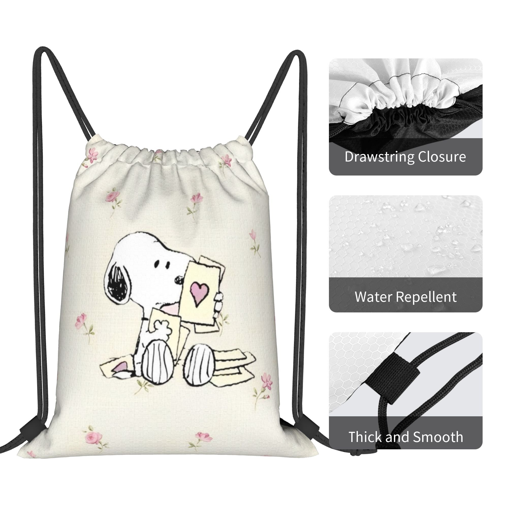 S-Snoopys Loving Gesture Backp - đánh giá và giá Drawstring Gym Bag