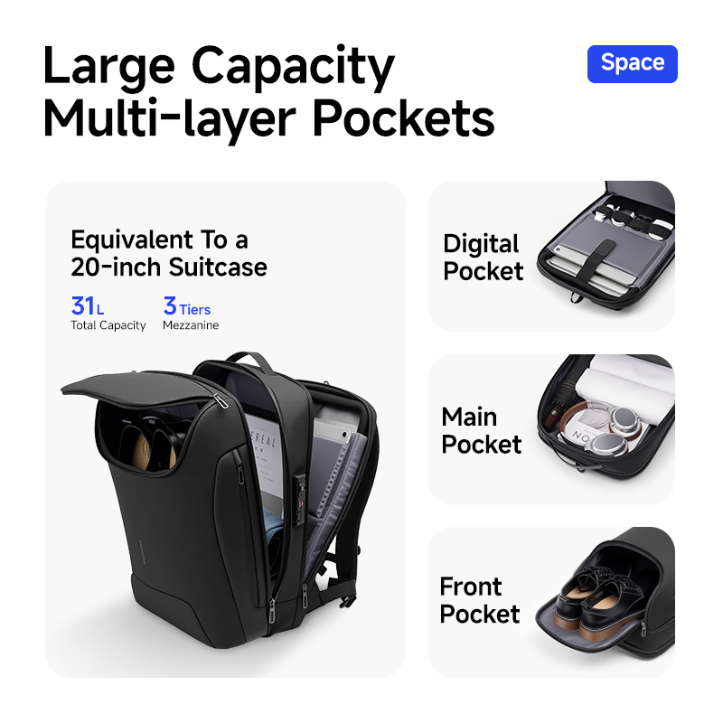 MARK RYDEN 31L Smart Men's Bac - đánh giá và giá Travel Backpack Anti Theft