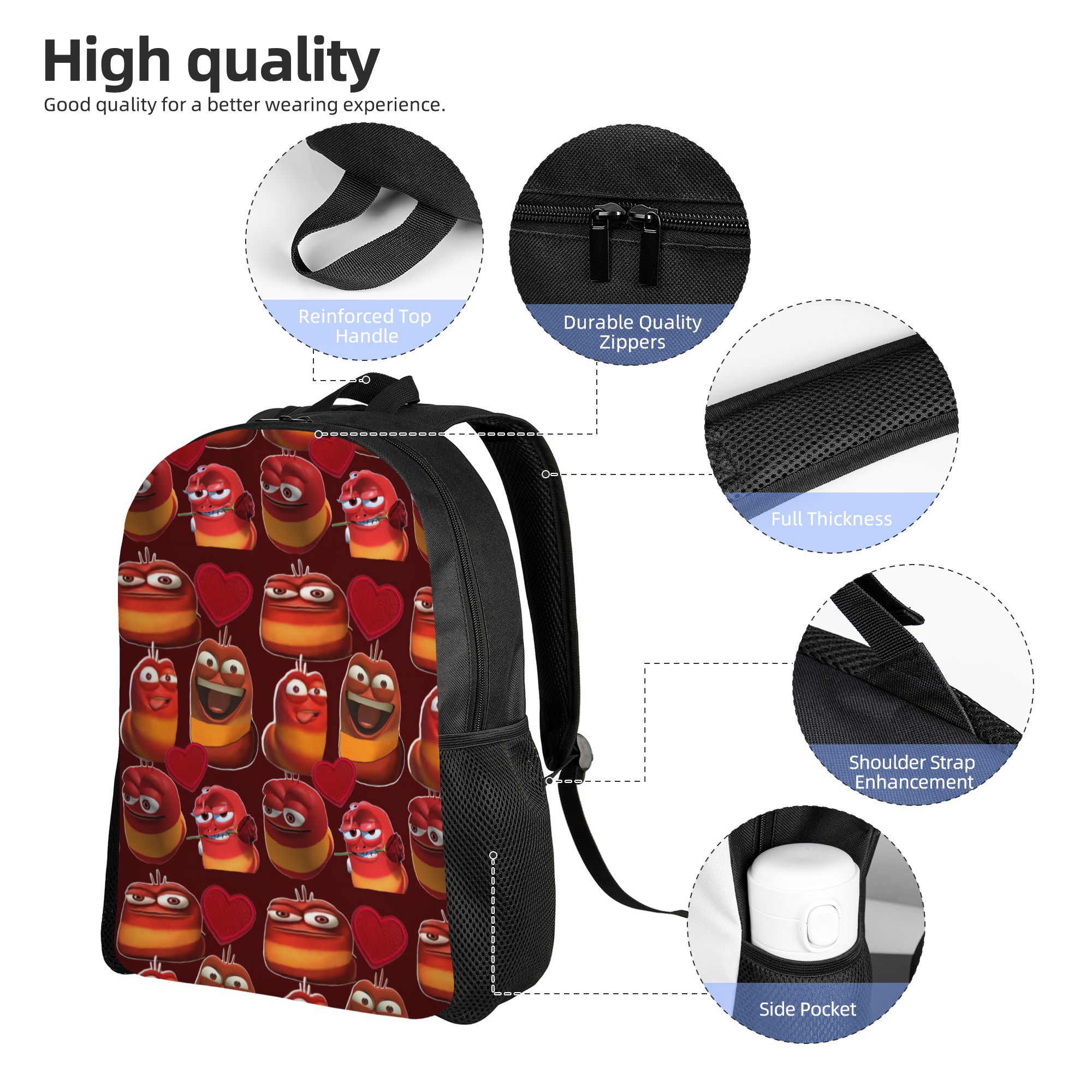 Larva Yellow Larva Red Backpac - đánh giá và giá School Backpack Teen