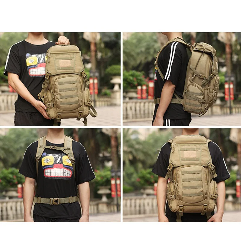 50L Tactical Backpack Outdoor  - đánh giá và giá Rucksack Military Style