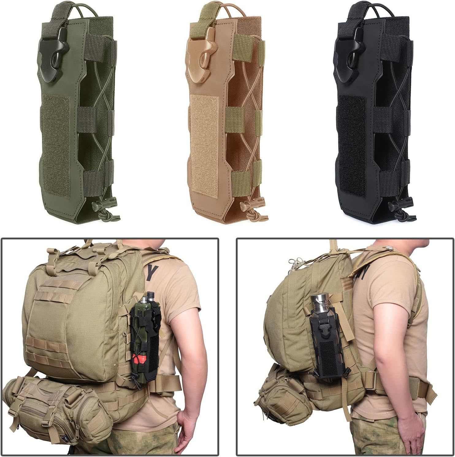 Molle Water Bottle Pouch Radio - đánh giá và giá Hydration Pack Outdoor