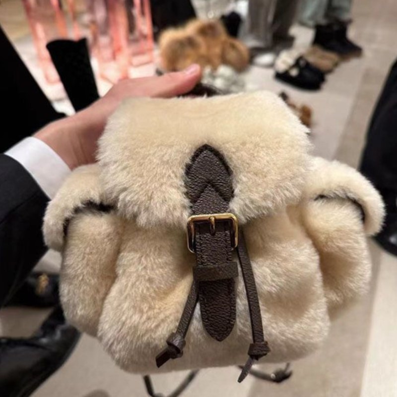 JIAERDI Retro Plush Backpack W - đánh giá và giá Leather Backpack Vintage