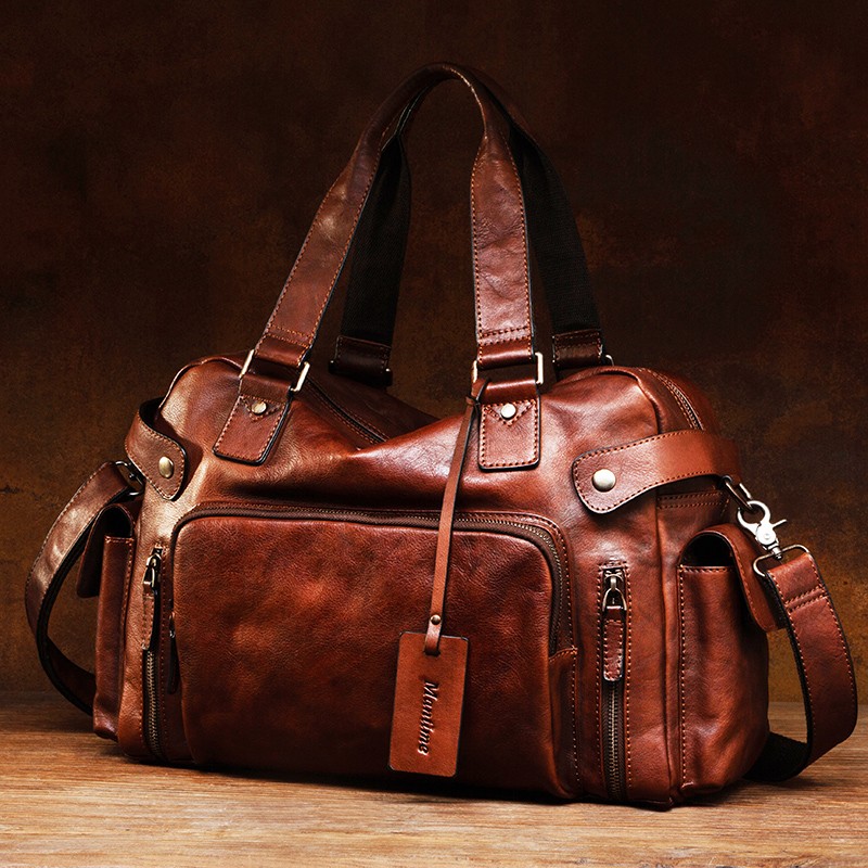 Vintage vegetable tanned leath - đánh giá và giá Leather Backpack Vintage