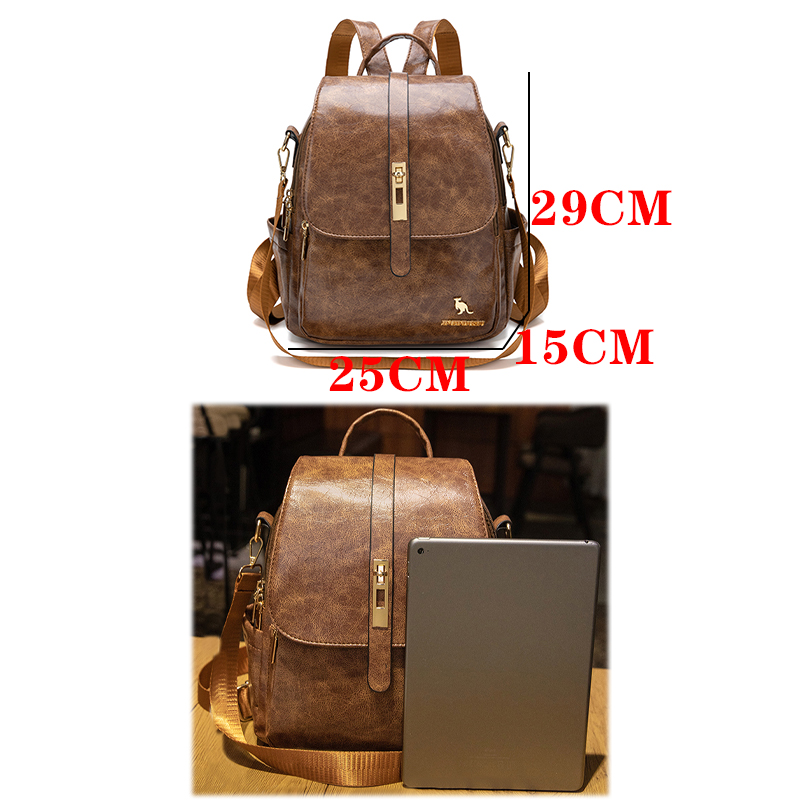 College Women Backpacks Design - đánh giá và giá Leather Backpack Vintage