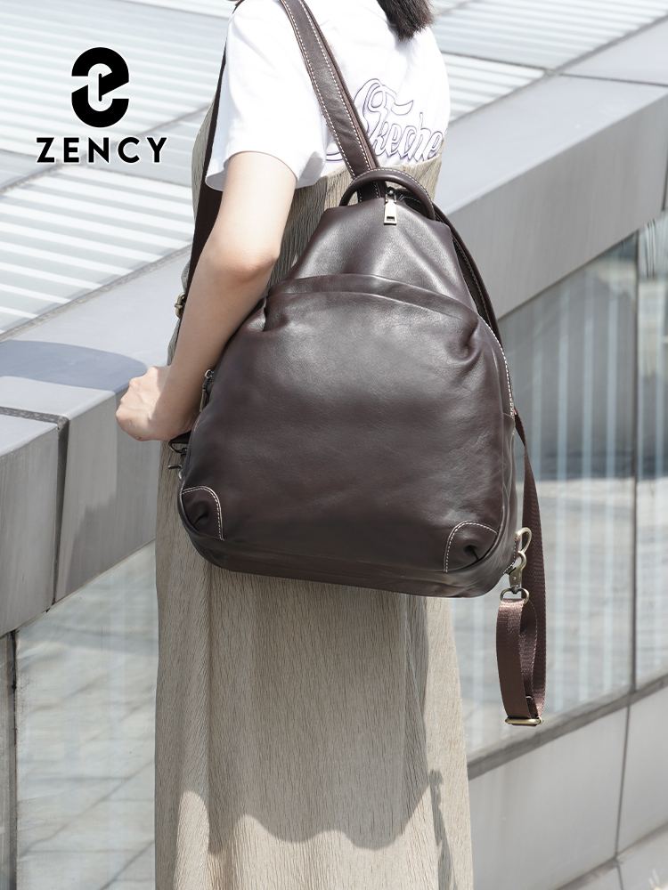 Zency Genuine Leather Women's  - đánh giá và giá Travel Backpack Anti Theft
