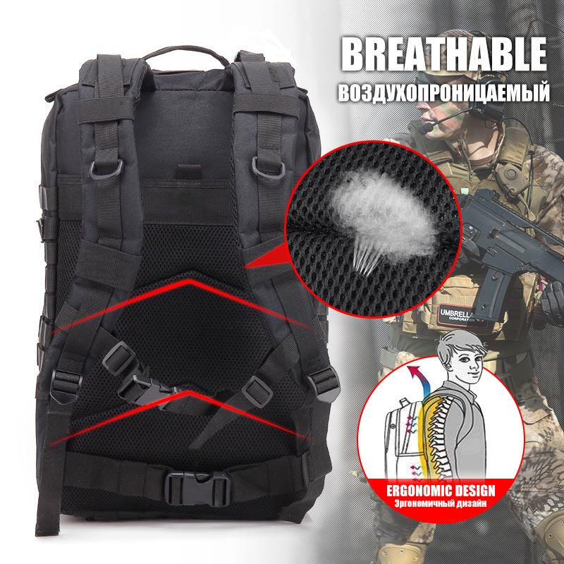 AA 60L Army Military Tactical  - đánh giá và giá Rucksack Military Style