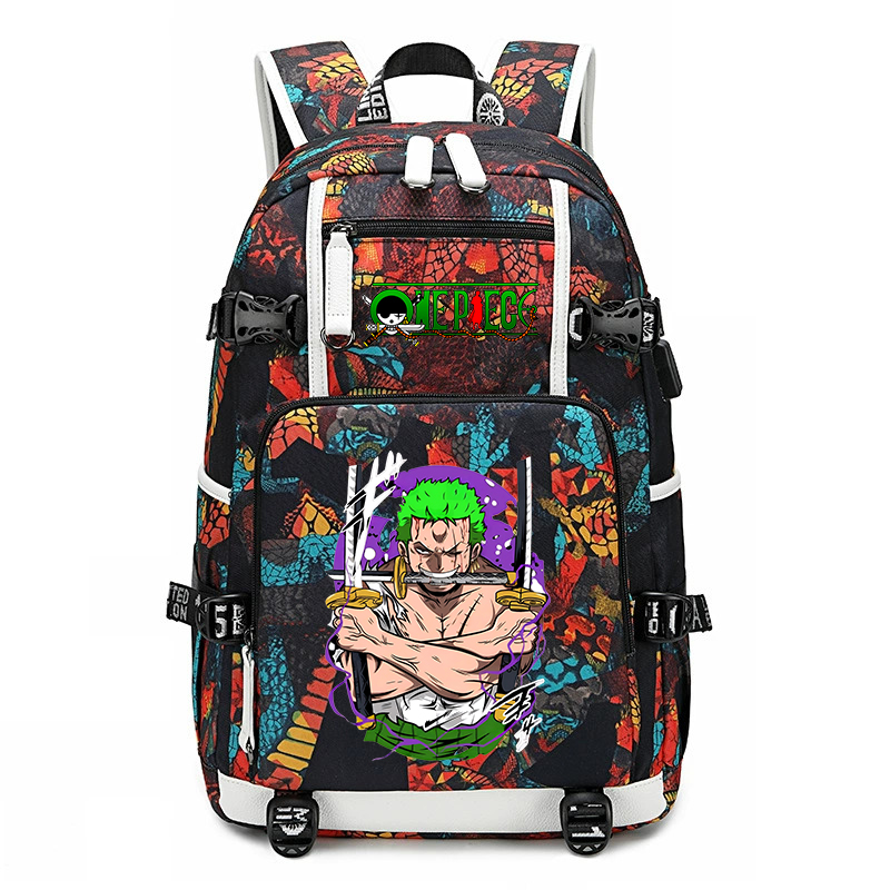 One Piece Zoro Printed School  - đánh giá và giá School Backpack Teen