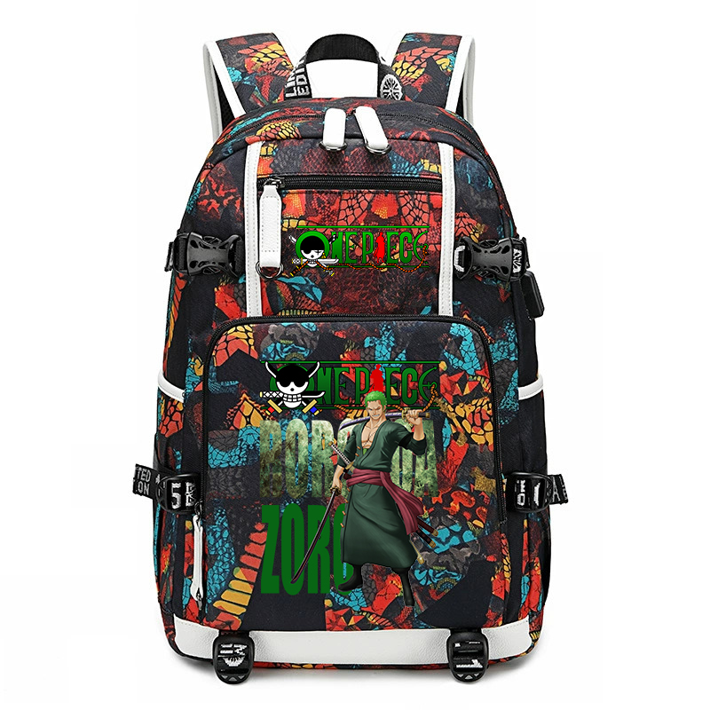 One Piece Zoro Printed School  - đánh giá và giá School Backpack Teen