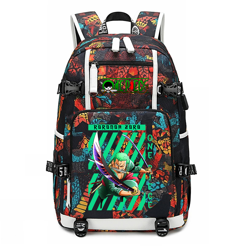 One Piece Zoro Printed School  - đánh giá và giá School Backpack Teen
