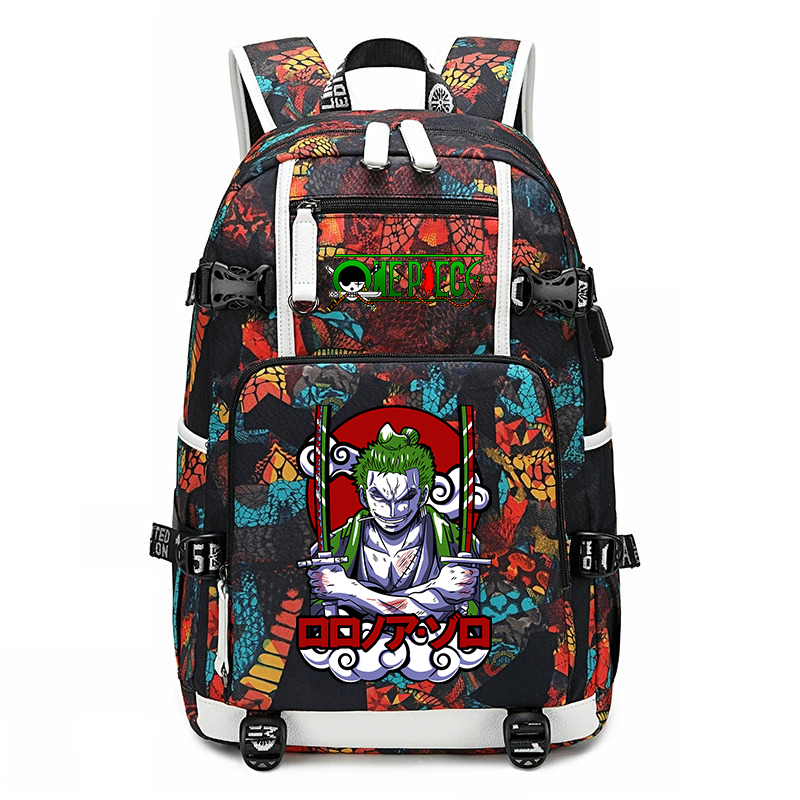 One Piece Zoro Printed School  - đánh giá và giá School Backpack Teen