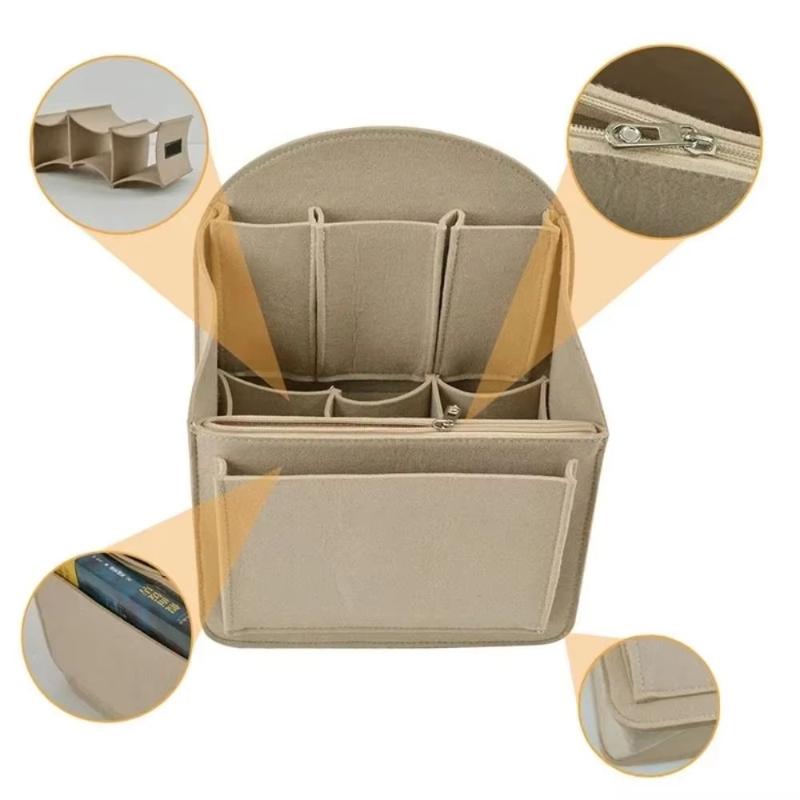 Portable Backpack Felt Insert  - đánh giá và giá Backpack Insert Organizer