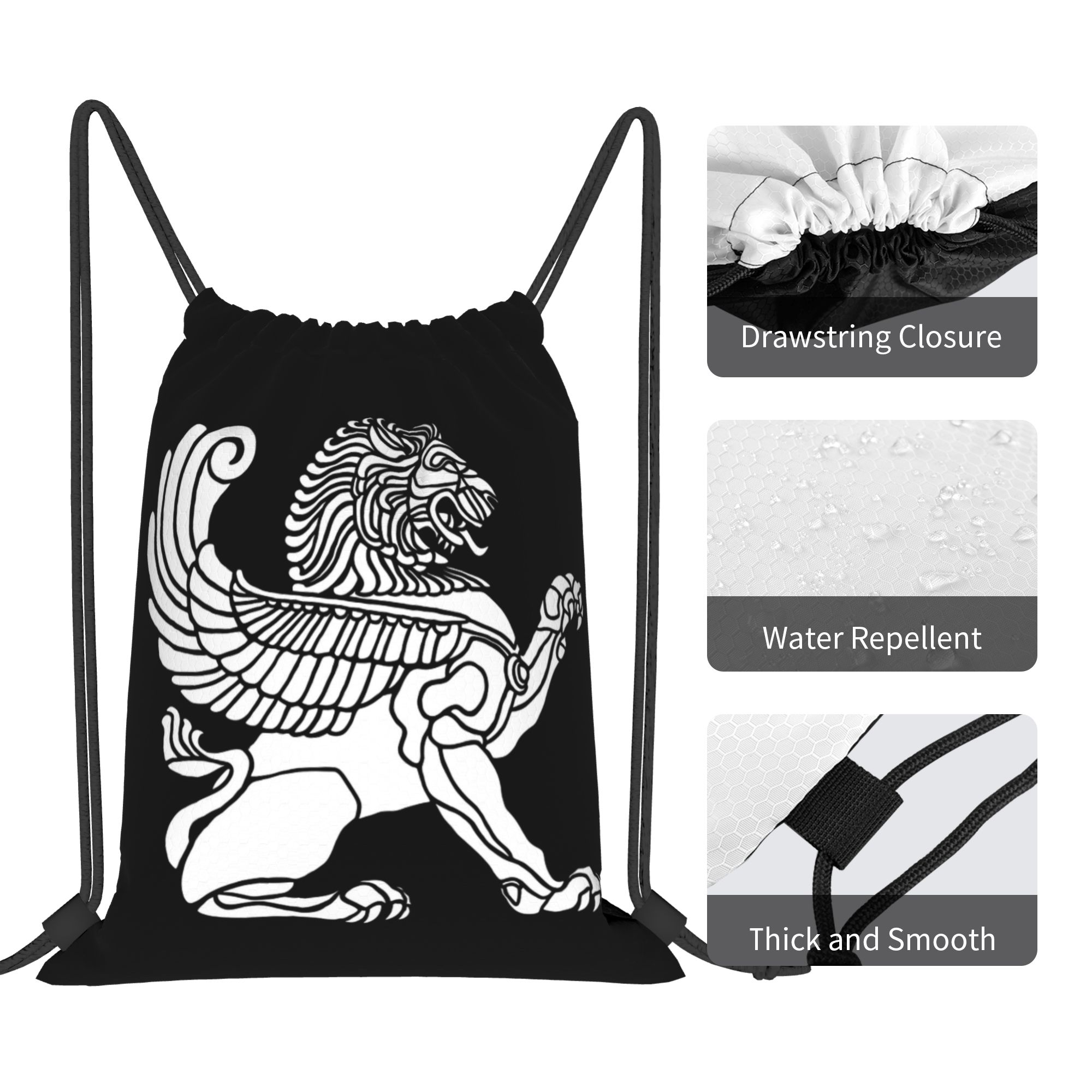 Persian Lion Iranian Iran Pers - đánh giá và giá Drawstring Gym Bag