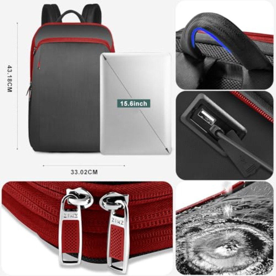 Slim and Expandable 15 15.6 16 - đánh giá và giá Travel Backpack Anti Theft