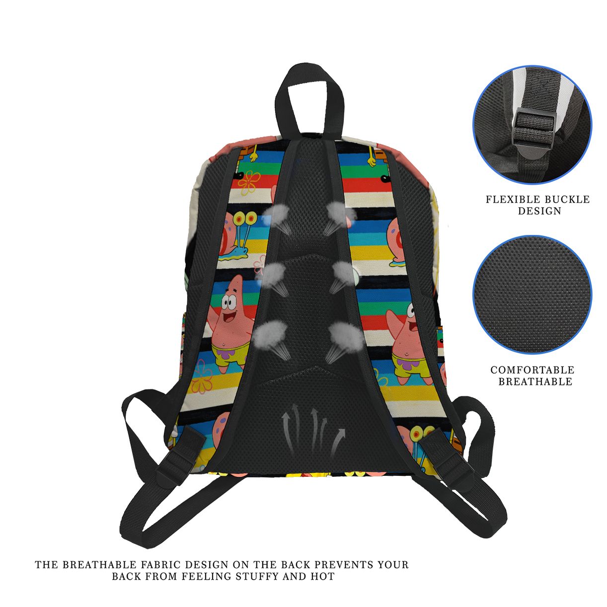 SpongeBob SquarePants Striped  - đánh giá và giá School Backpack Teen