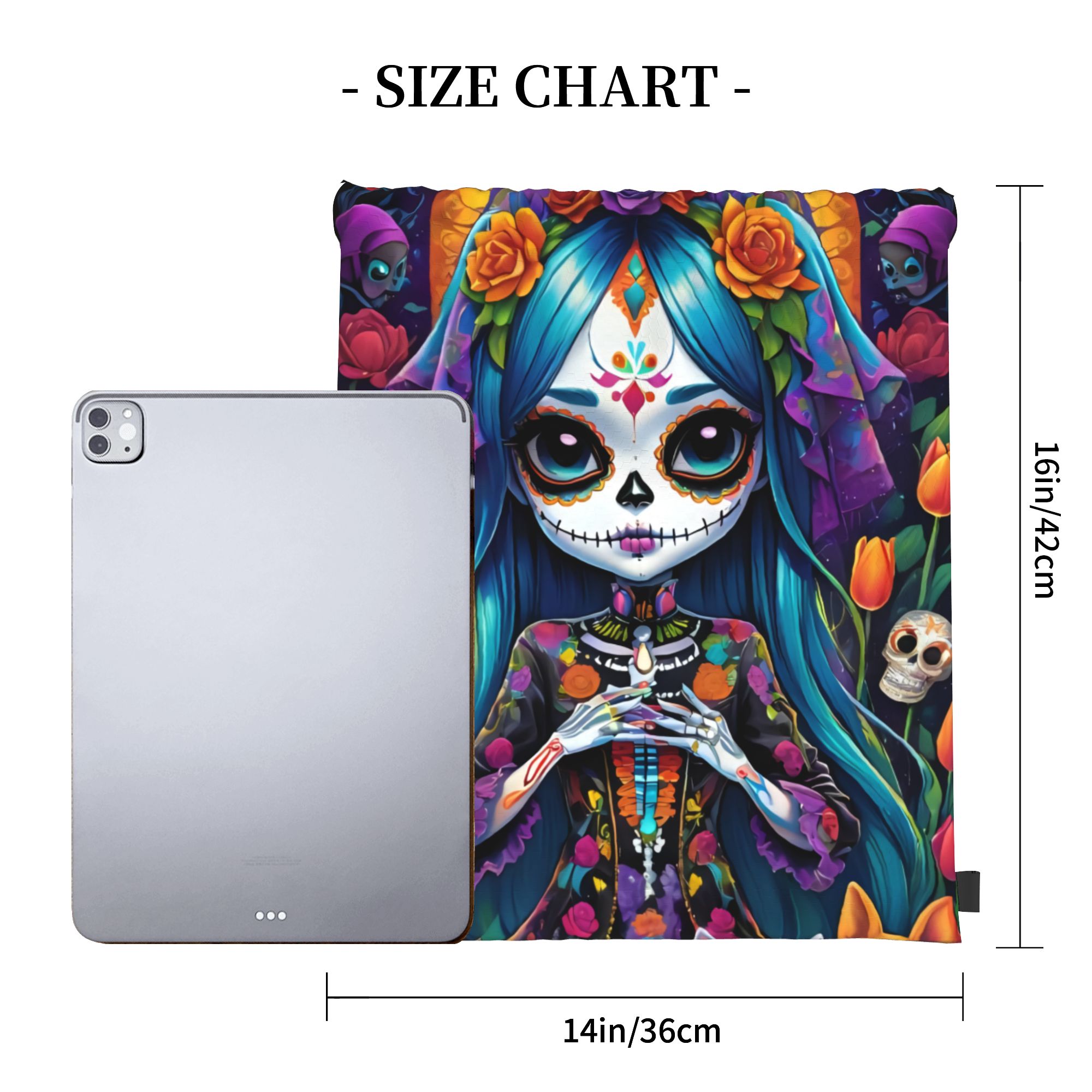 Custom Day of the Dead Gift Sk - đánh giá và giá Drawstring Gym Bag