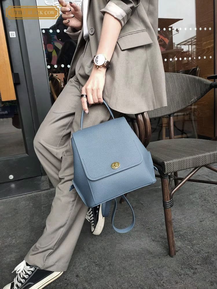 Genuine Leather Backpack Women - đánh giá và giá Leather Backpack Vintage