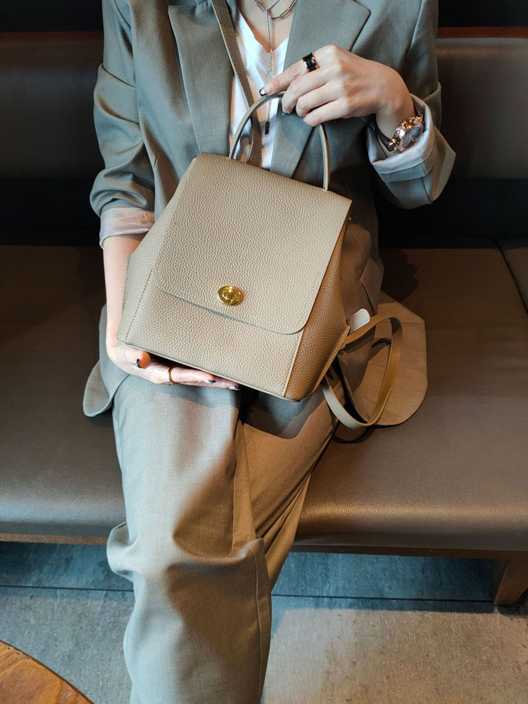 Genuine Leather Backpack Women - đánh giá và giá Leather Backpack Vintage