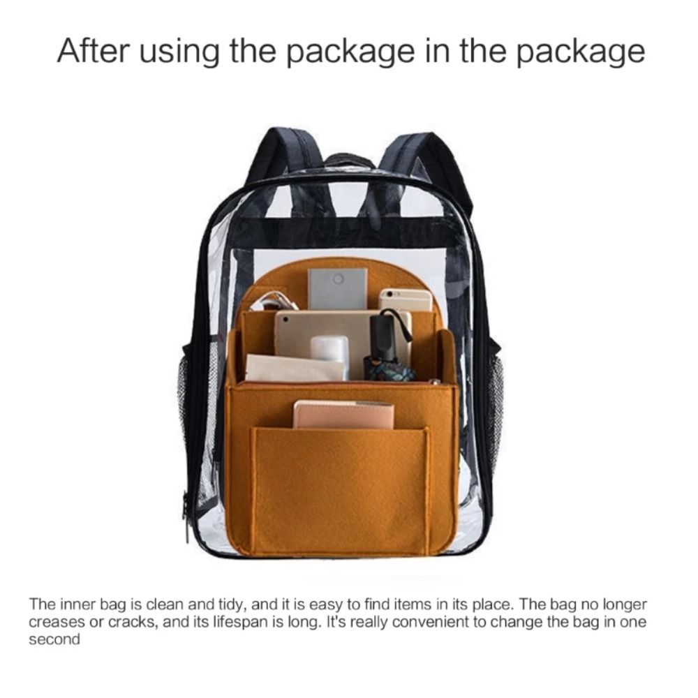 Makeup Organizer Felt Insert B - đánh giá và giá Backpack Insert Organizer
