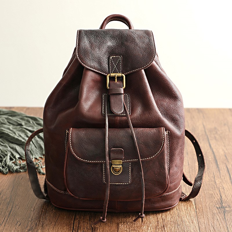 Johnature Leisure Travel Bag N - đánh giá và giá Leather Backpack Vintage