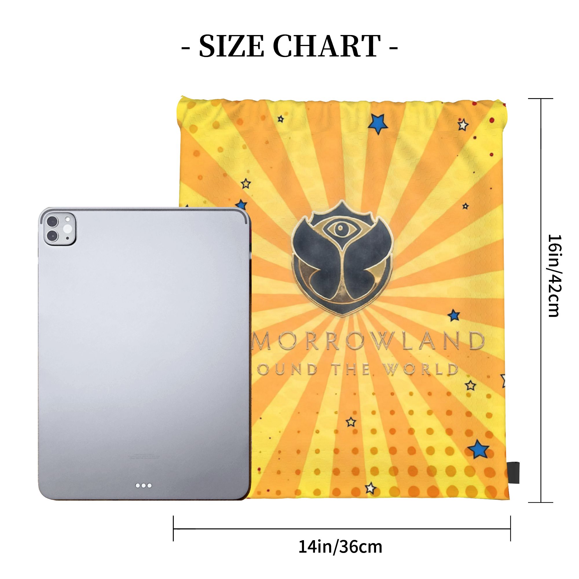 Tomorrowlands Festival Music D - đánh giá và giá Drawstring Gym Bag