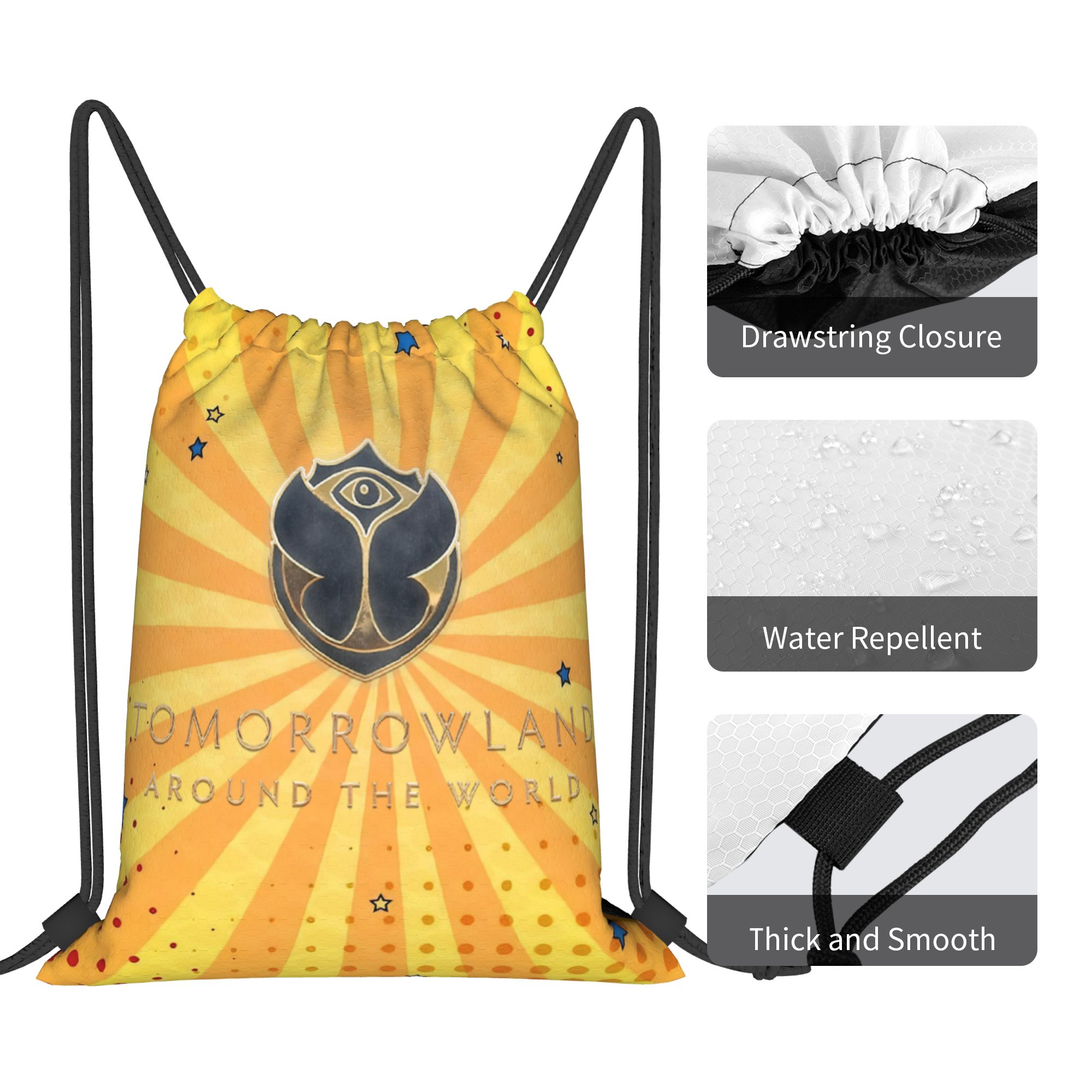Tomorrowlands Festival Music D - đánh giá và giá Drawstring Gym Bag